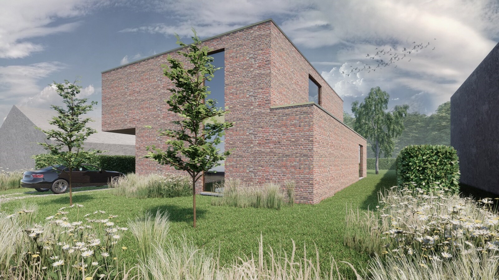 Rustig gelegen bouwgrond met mooi groen uitzicht 