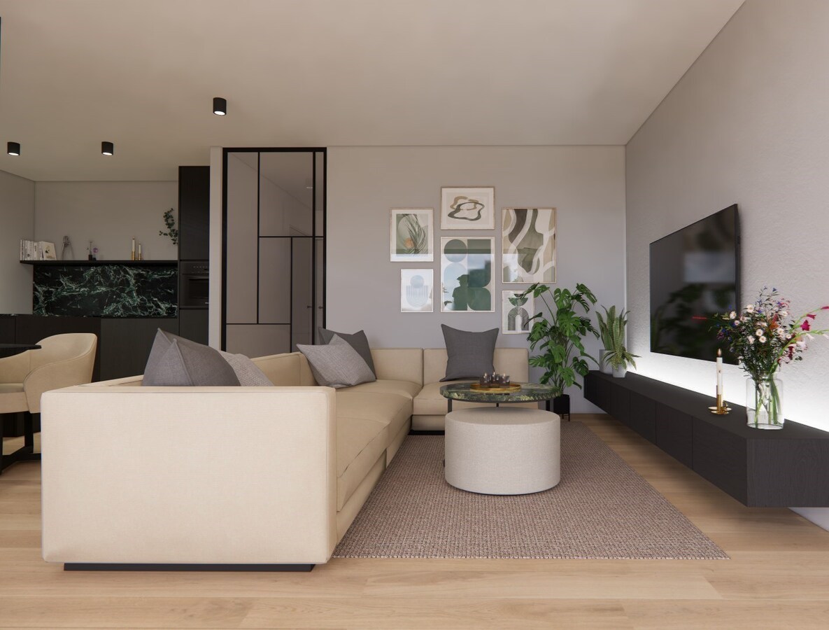 NIEUWBOUW APPARTEMENT MET 2 SLAAPKAMERS IN HET CENTRUM VAN KERMT 