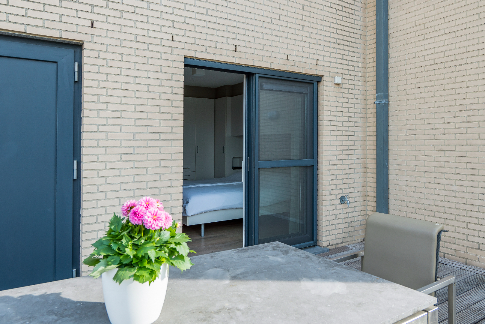 Duplex dakappartement met 2 slaapkamers en 2 badkamers 