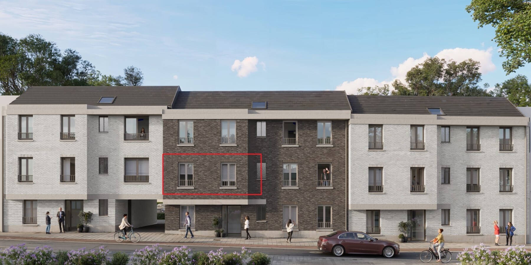 2 slpk-appartement in centrum Gavere! 