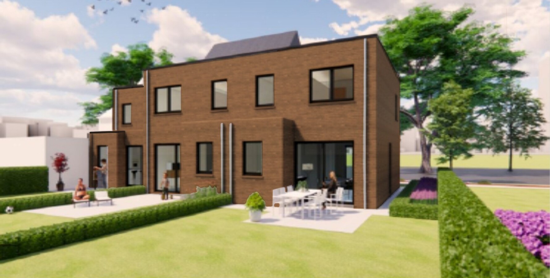 Nieuwbouwwoning te Eine. 