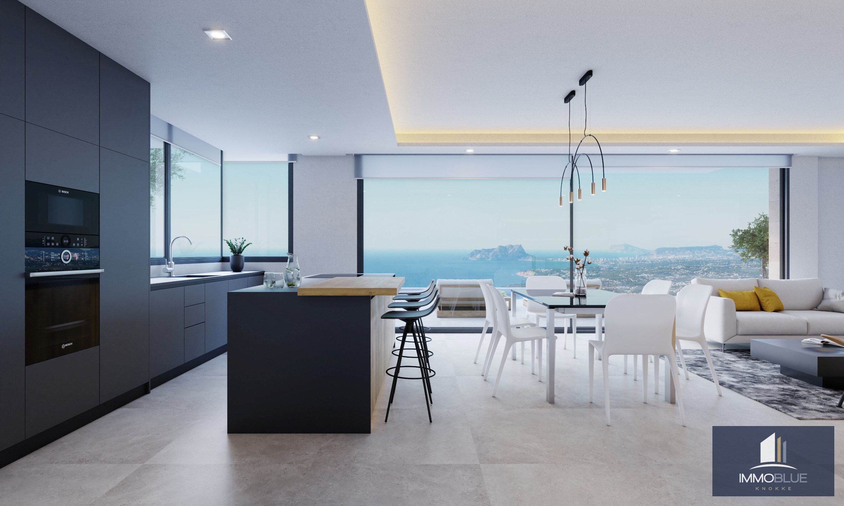 Moderne luxe met spectaculair zeezicht in Cumbre del Sol. 