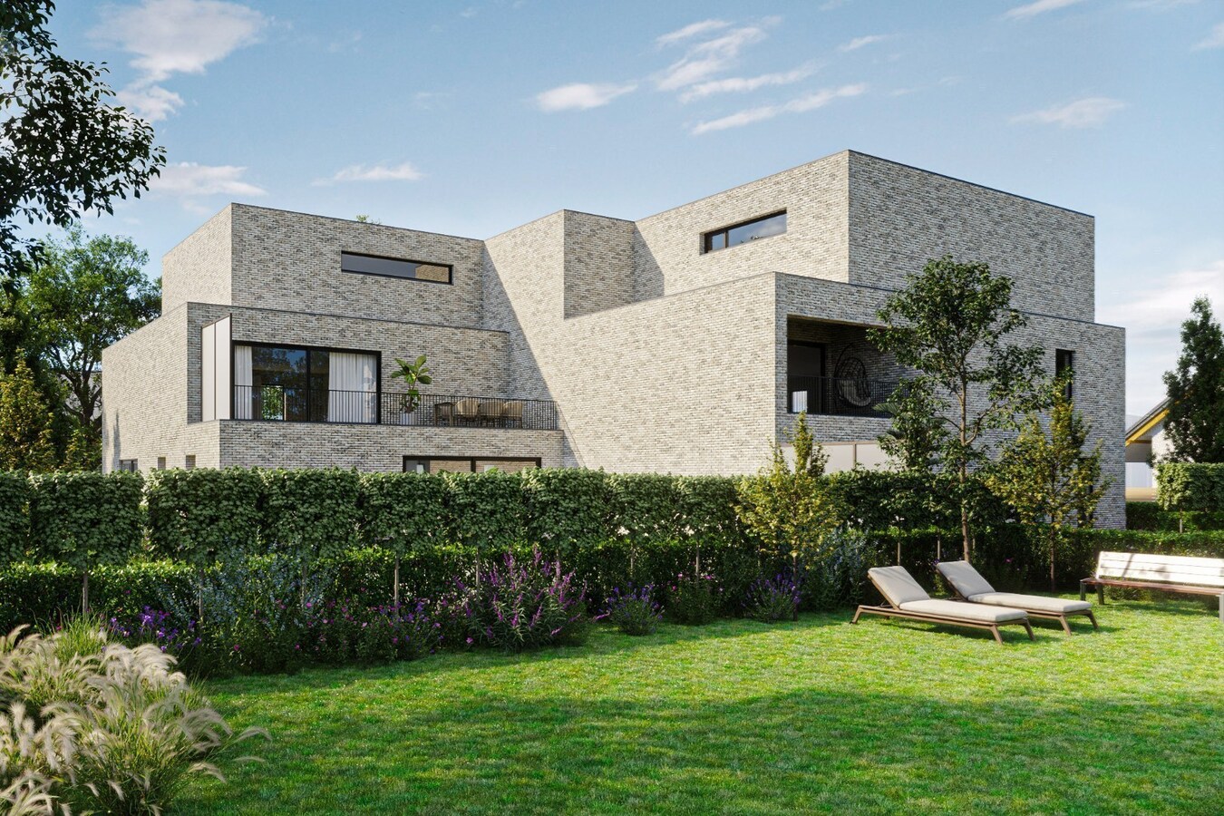 MODERN EN ENERGIEZUINIG NIEUWBOUWAPPARTEMENT MET 1 SLAAPKAMER, TERRAS EN AUTOSTANDPLAATS TE HAM CENTRUM 