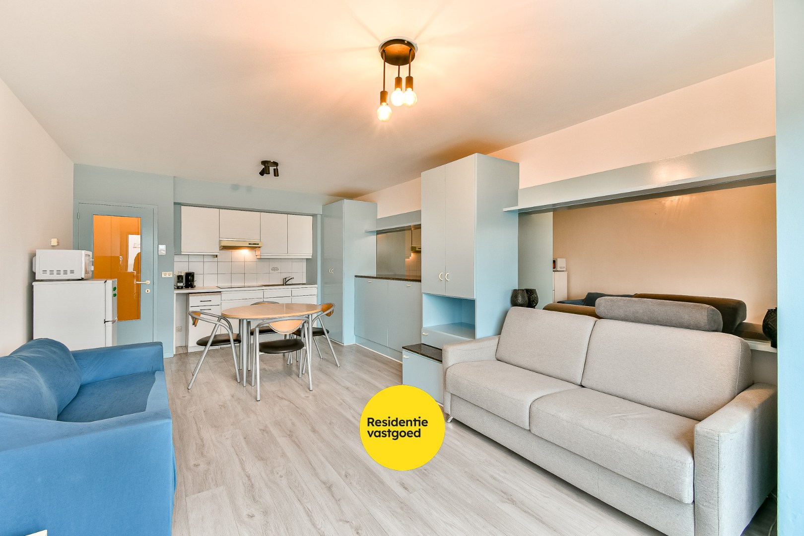 Studio met zongericht balkon in het centrum van Middelkerke 