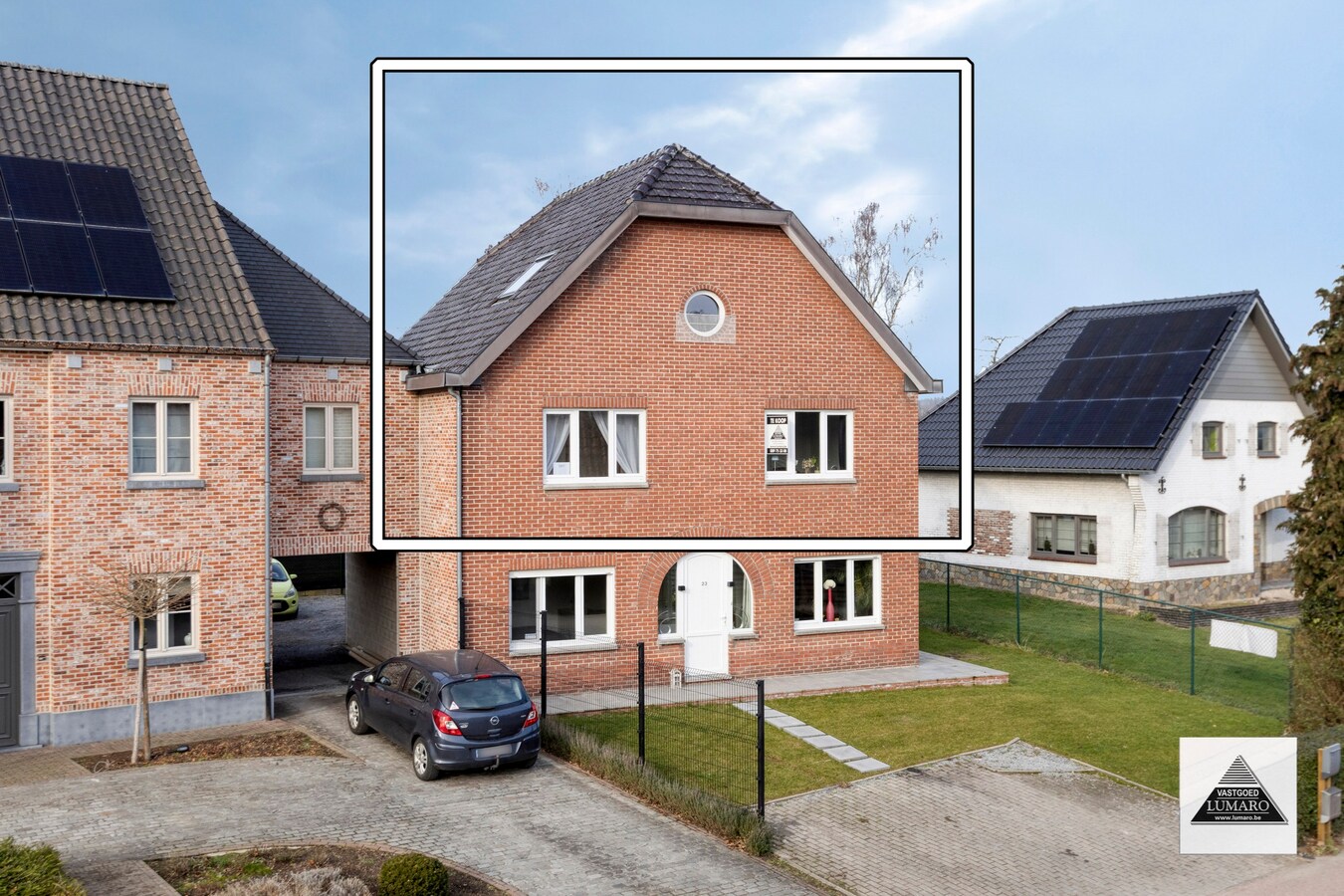 Vernieuwd duplex app. met 3 slaapkamers, terras, parking 