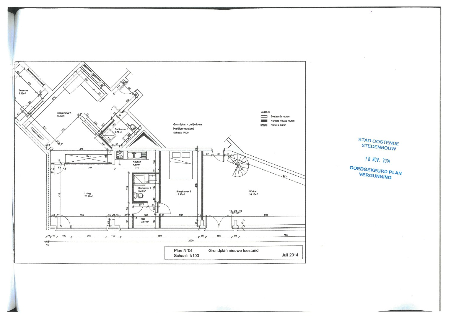 Commerce avec habitation près de la digue 