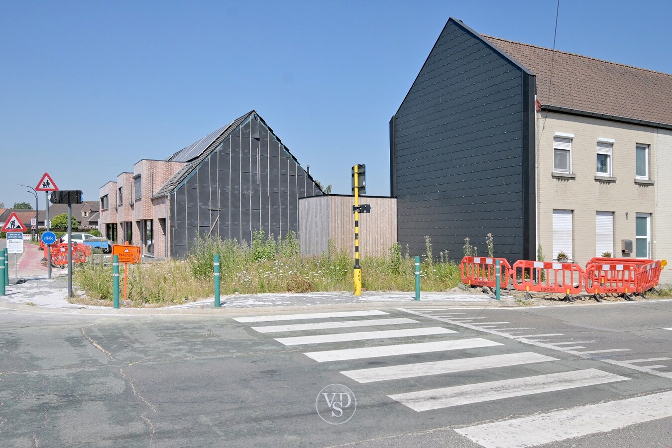 Bouwgrond voor hoekwoning. 