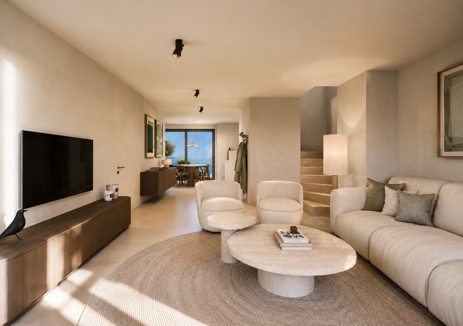 NOUVEL APPARTEMENT EN DUPLEX DE 2/3 CHAMBRES AVEC VUE SUR LA MER 