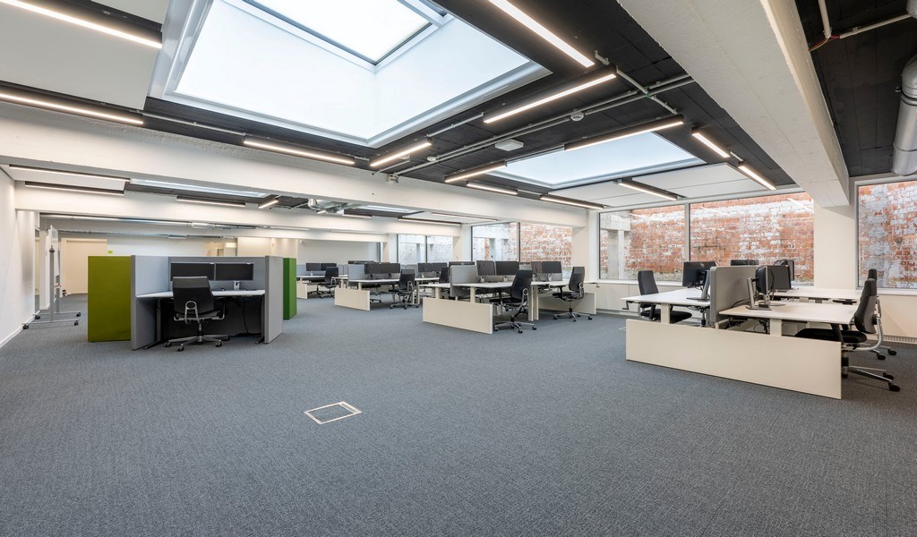 Volledig ingerichte kantoren te huur in renovatieproject Papyrus in Antwerpen