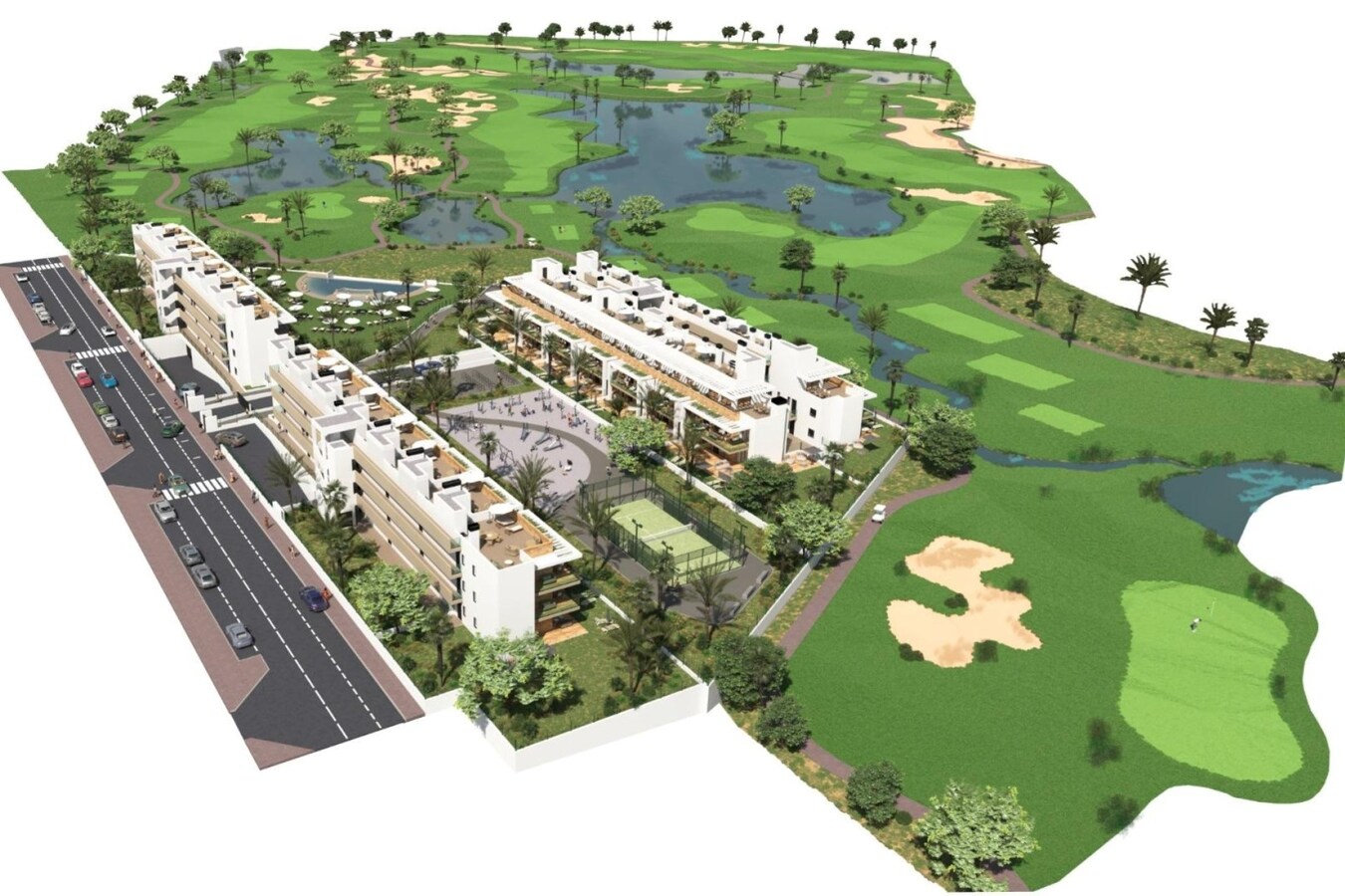 NIEUWBOUW WOONCOMPLEX BIJ LA SERENA GOLF, LOS ALCAZARES 