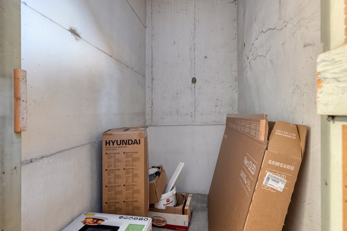 Instapklaar 1-slaapkamerappartement met terras en kelderberging in Mechelen!  – EPC 98 kWh/m² - bewoonbare opp. 61 m² 