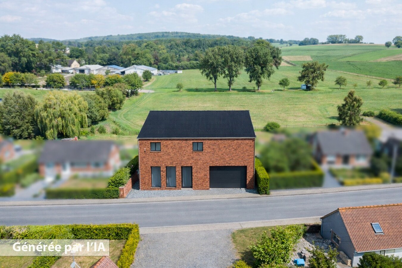 Nouvelle construction à parachever avec atelier, érigée sur 838m² ! SUPER POTENTIEL ! 