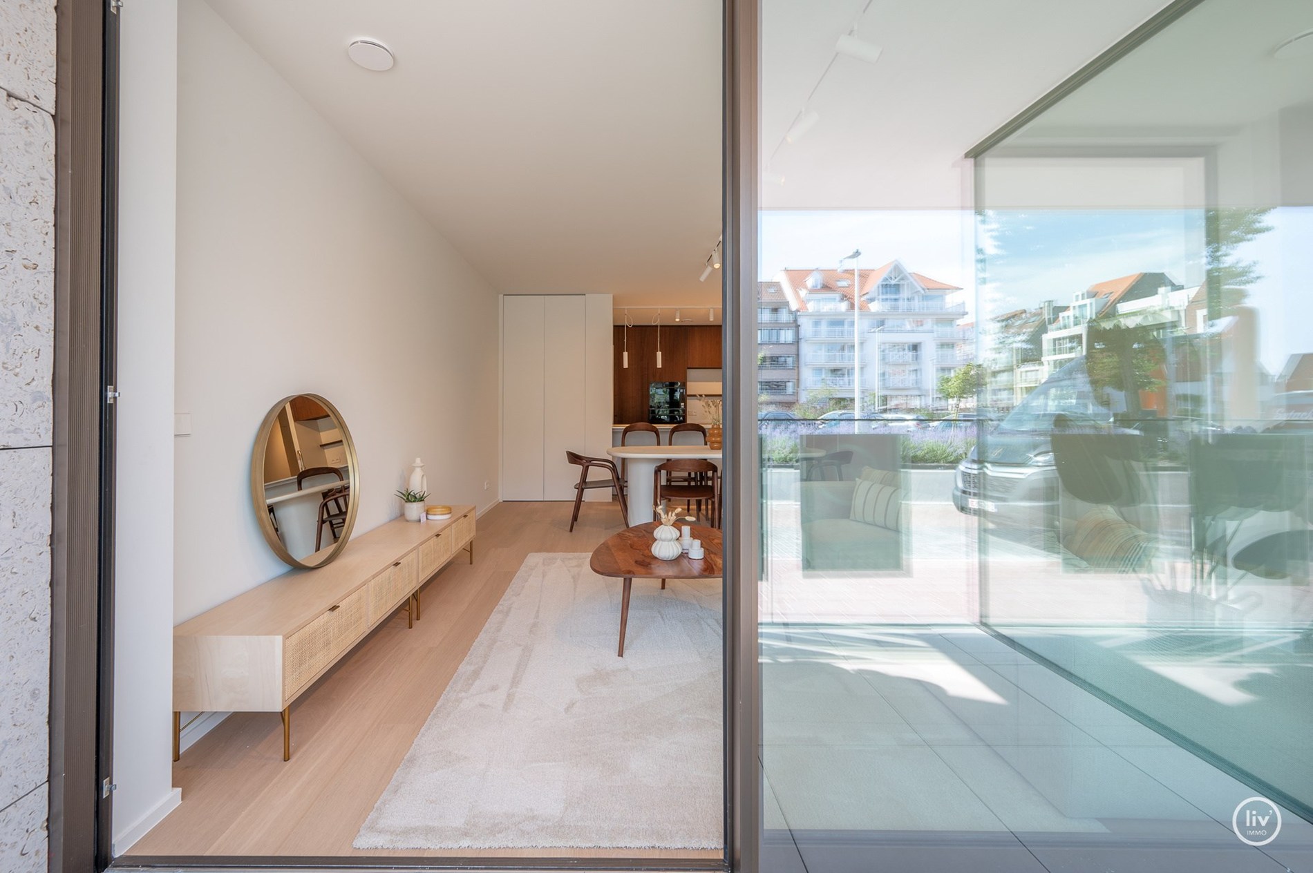 Appartement neuf exclusif avec trois chambres au cœur de Knokke. 