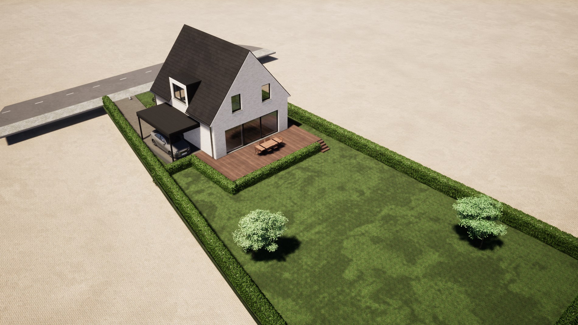 Exclusieve nieuwbouwvilla op 804 m² nabij strand te Westende 