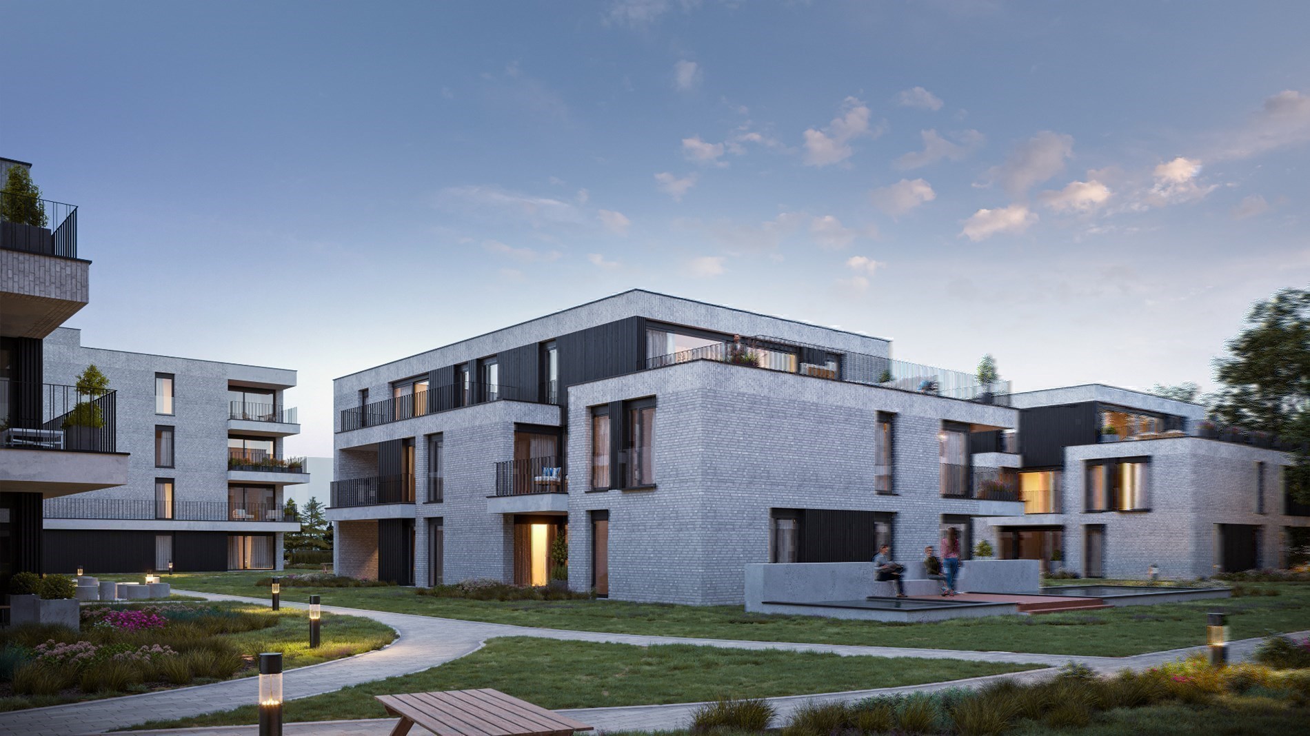 Penthouse op de vierde verdieping van 103,70m² met twee slaapkamers 