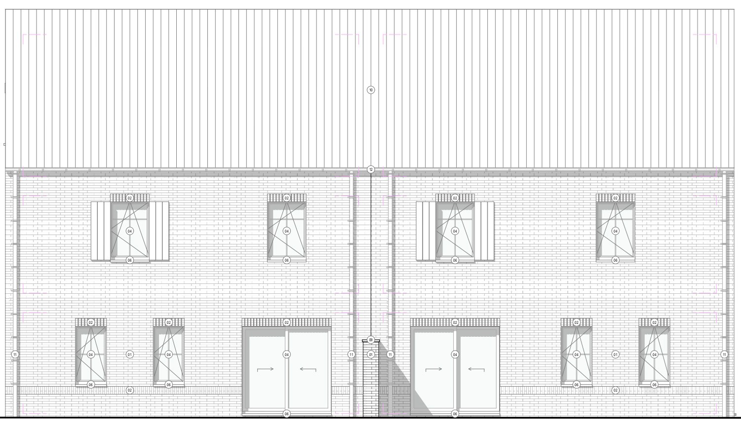 tekening achterzijde