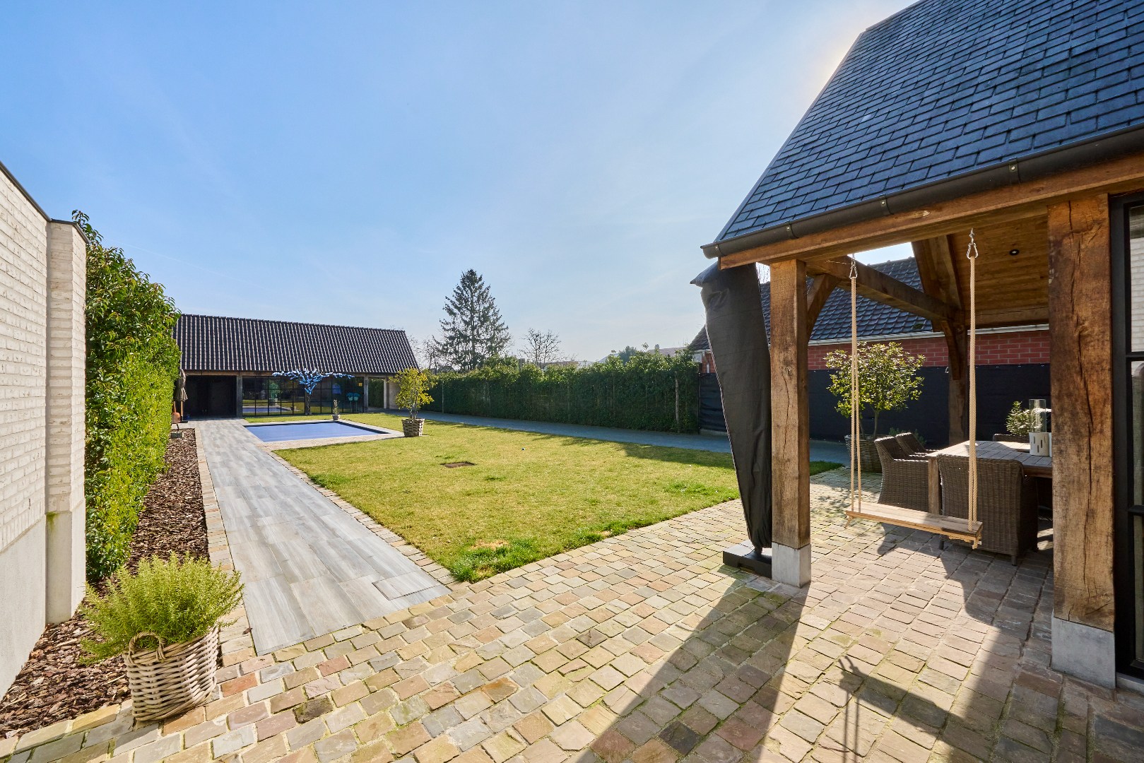 Volledig omheind perceel