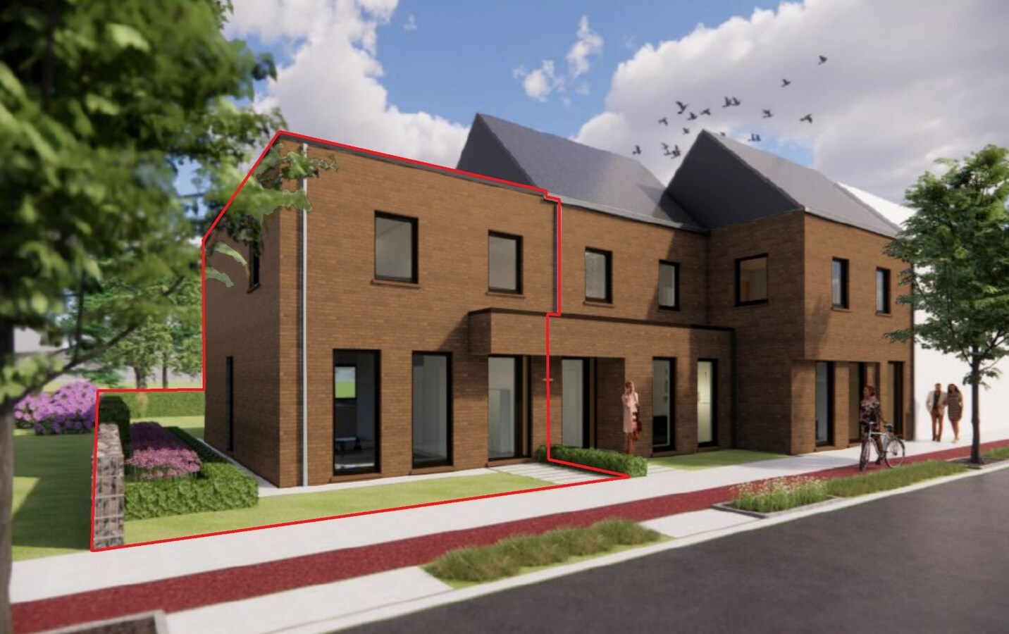 Nieuwbouwwoning te Eine. 