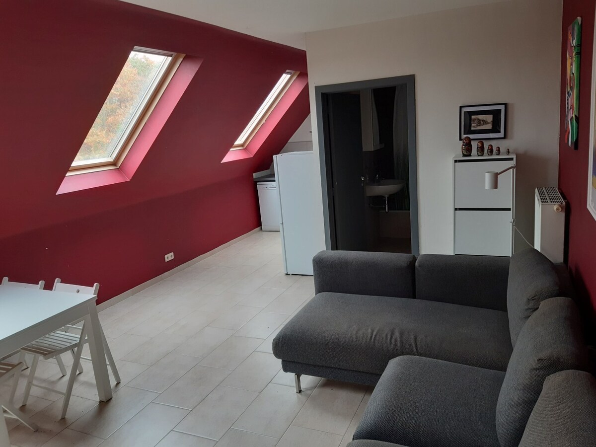 Eigentijds appartement met  autostaanplaats. Geen vaste kosten. 