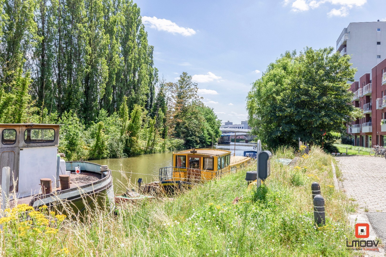 Appartement met 2 slaapkamers, optie garage en zicht op het water in Gent 