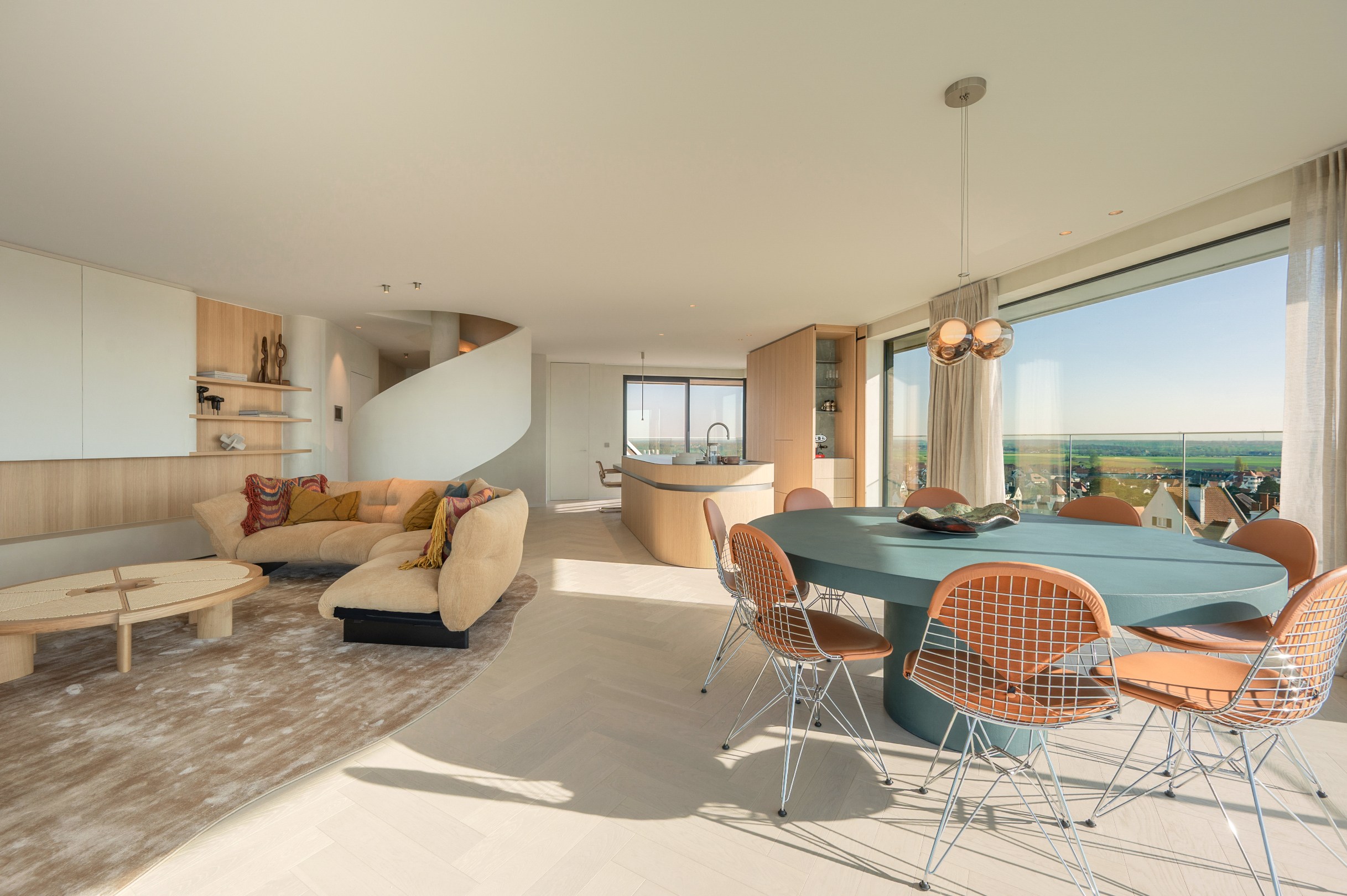 Appartement en duplex exceptionnel à vendre avec vue panoramique dans la résidence Duinrésidence. 