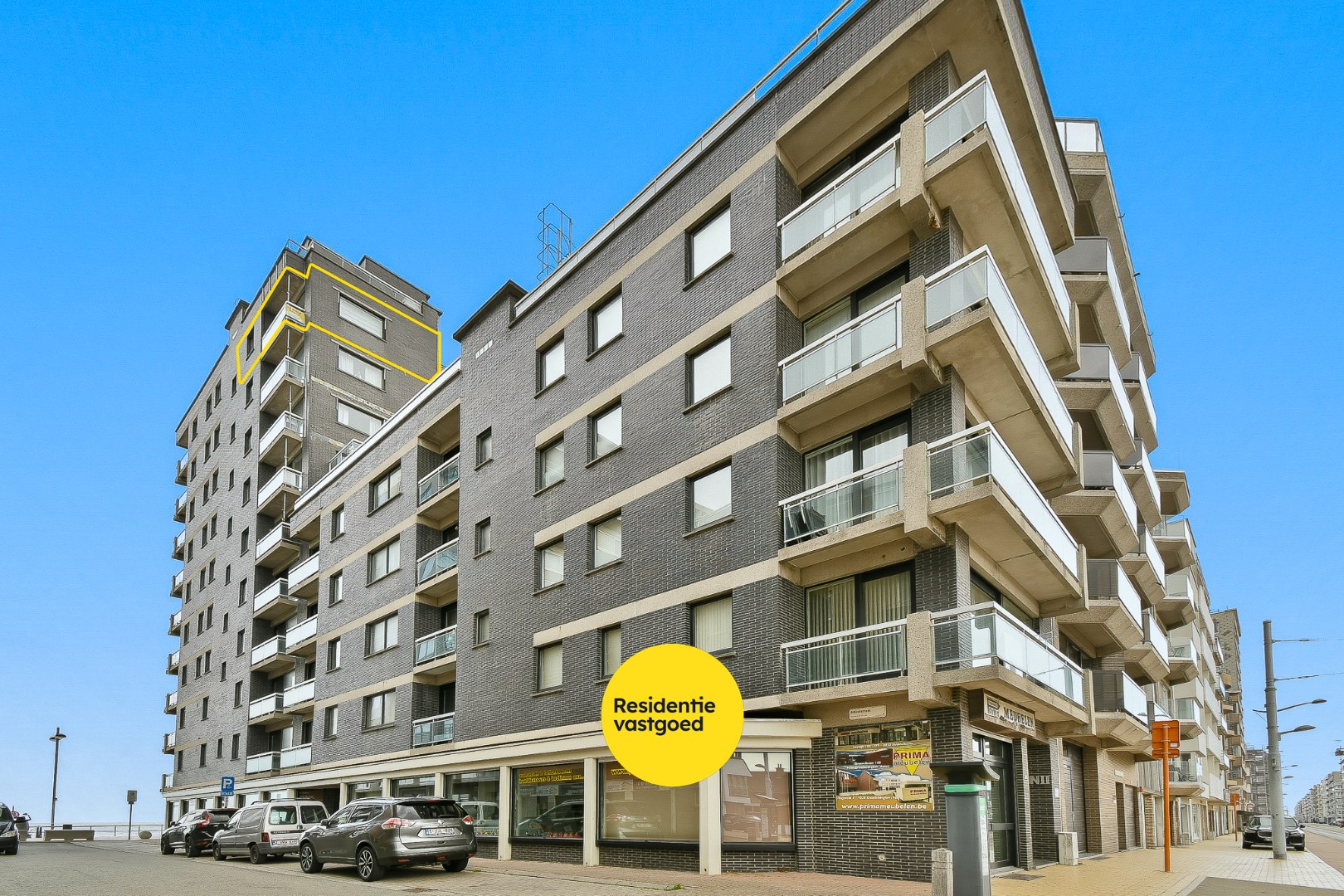 Appartement met zijdelings zeezicht en prachtig verzicht 