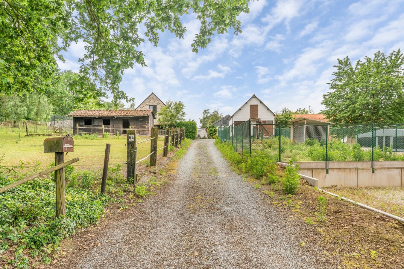 Uniek gelegen woning aan de bosrand op een perceel van 36a67ca waarvan 22a82ca geschikt is als paardenweide! 