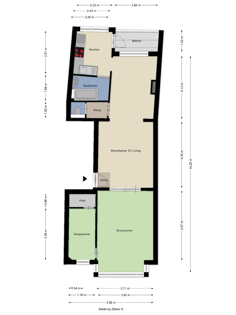 Super gelegen opbrengsteigendom bestaande uit 3 appartementen met tuin in het centrum van Tienen, EPC label C 
