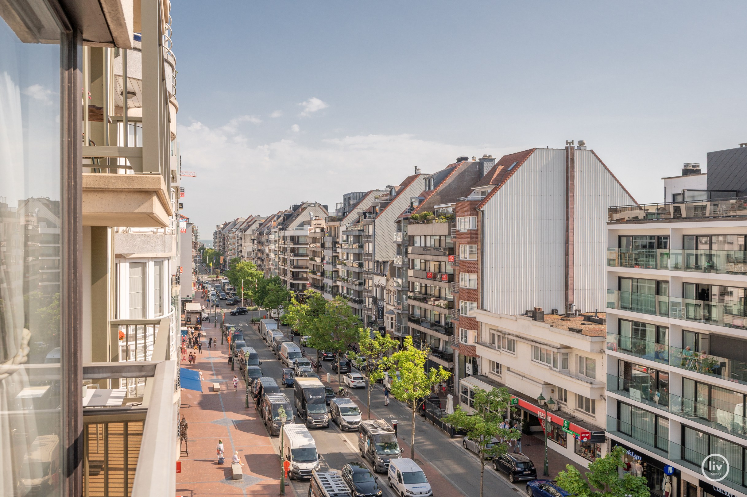 Meublé: Penthouse lumineux et récemment rénové avec une grande terrasse orientée au sud de 19m2, à distance de marche de la plage et des commerces. 