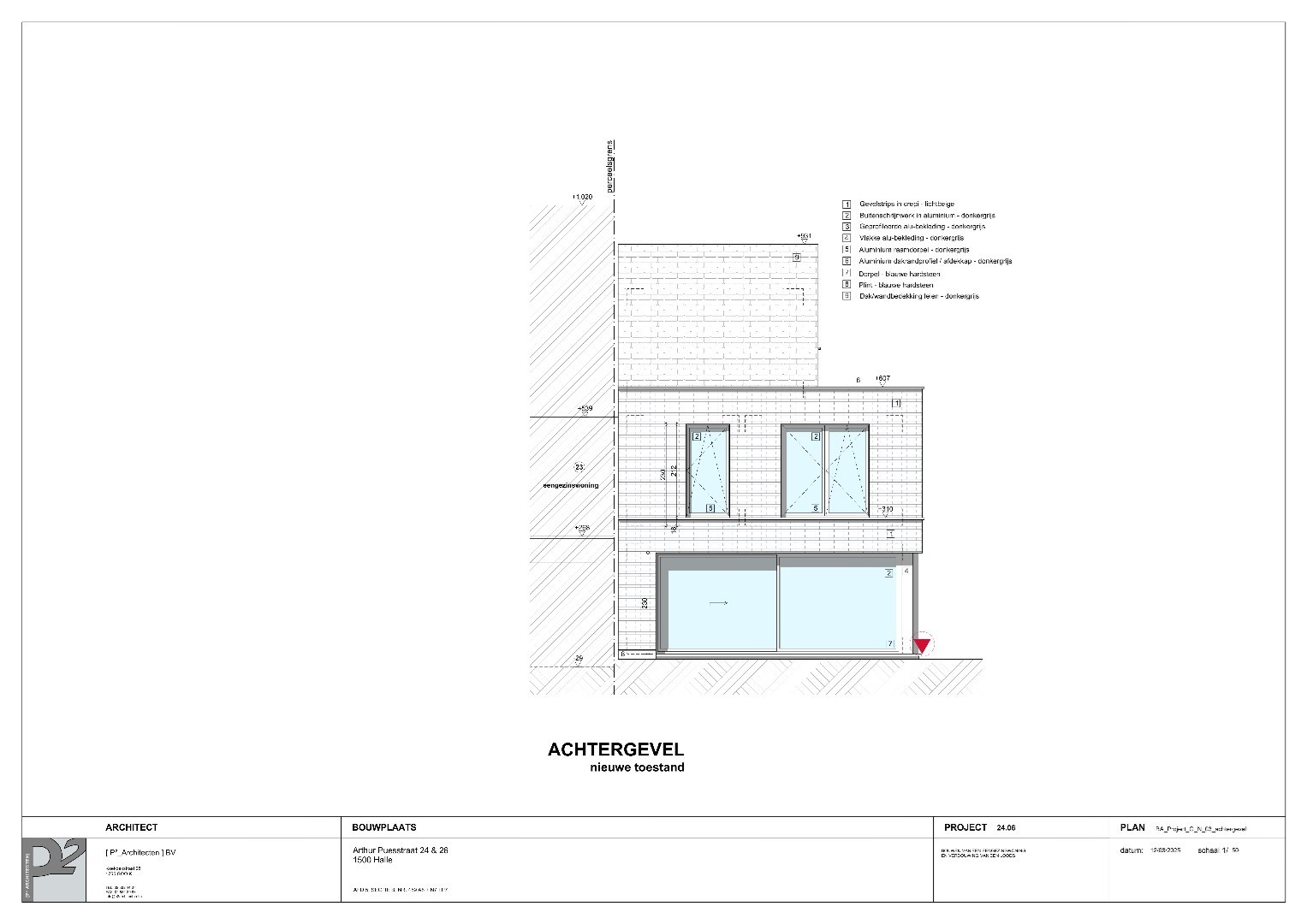 Vernieuwde loods en vergunde bouwgrond voor halfopen bebouwing te Lembeek 
