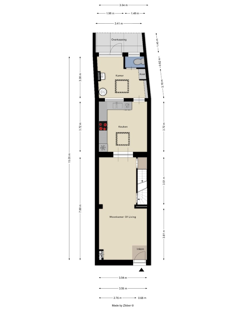 Centraal gelegen rijwoning in Kessel-Lo met parking - EPC 246 kwh/m² 