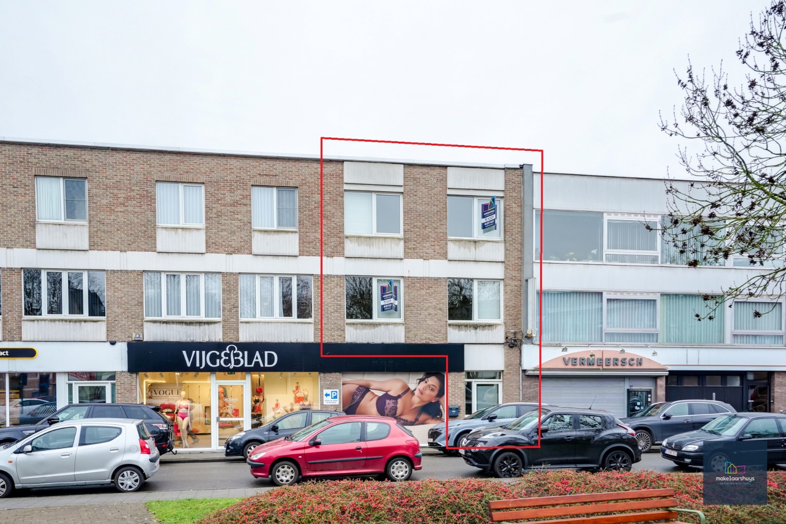 Ruim duplex appartement in centrum Mariakerke 