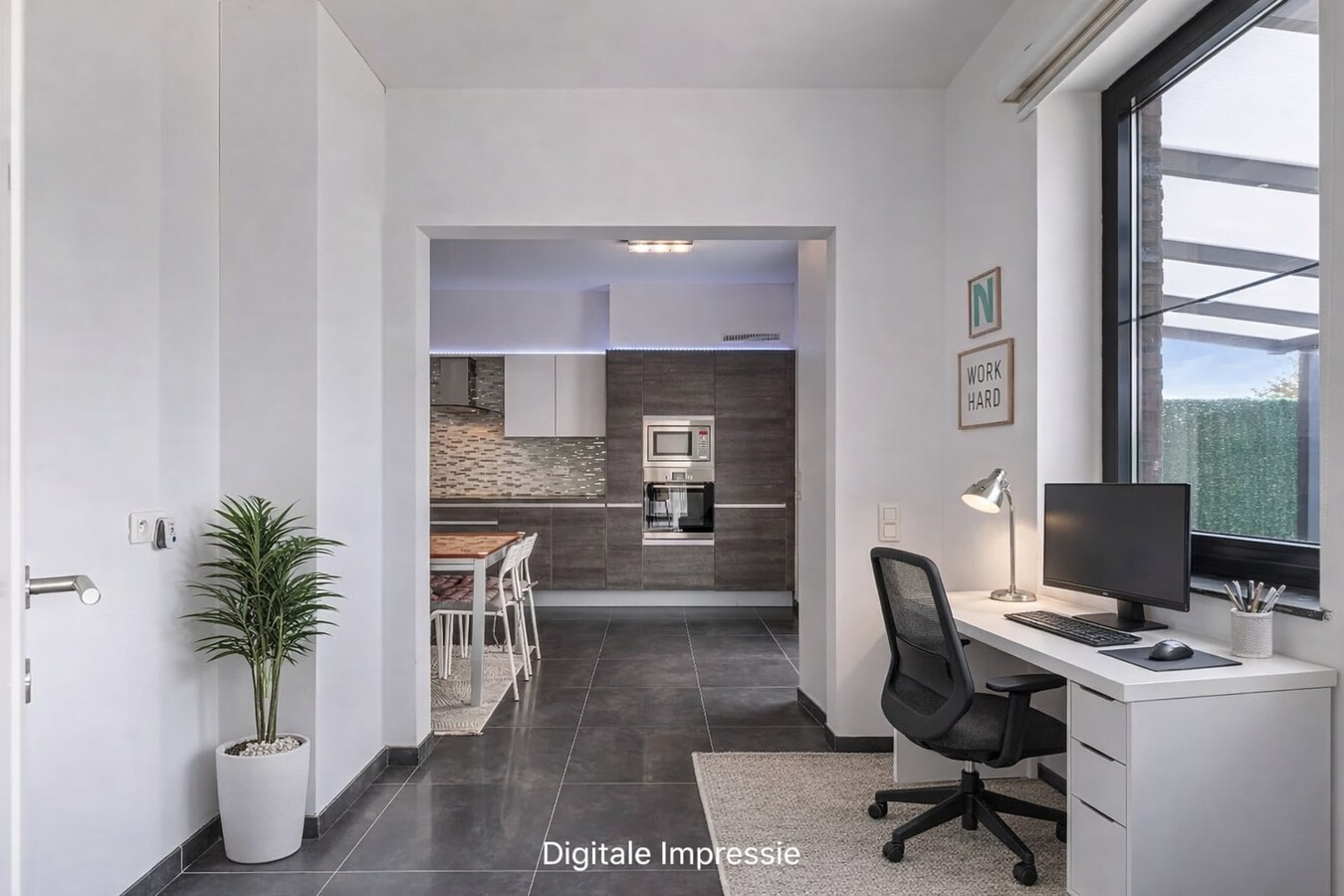 Duurzame gezinswoning met hedendaags energiecomfort, 3 slpk, ruim terras, tuin en achterliggende garage,. 