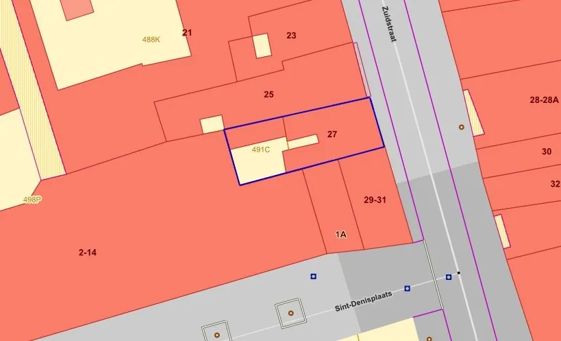 Projectgrond centrum Veurne.