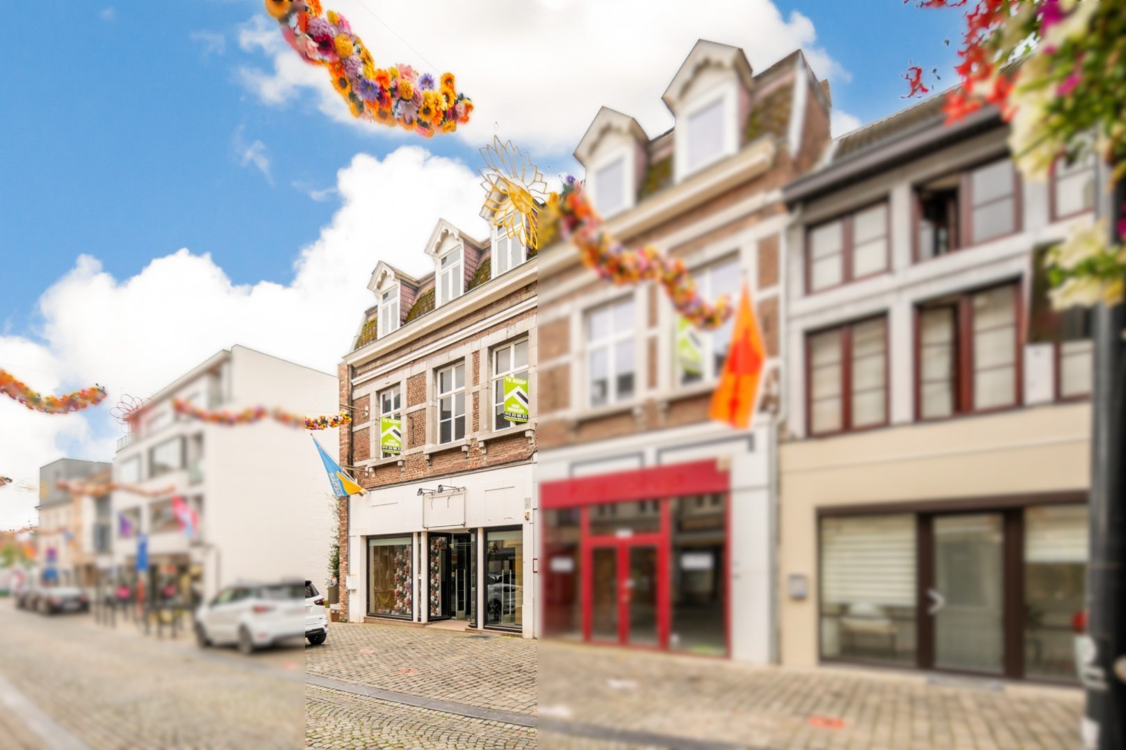 Authentiek gebouw met instapklare handelsruimte en te renoveren verdiepingen 