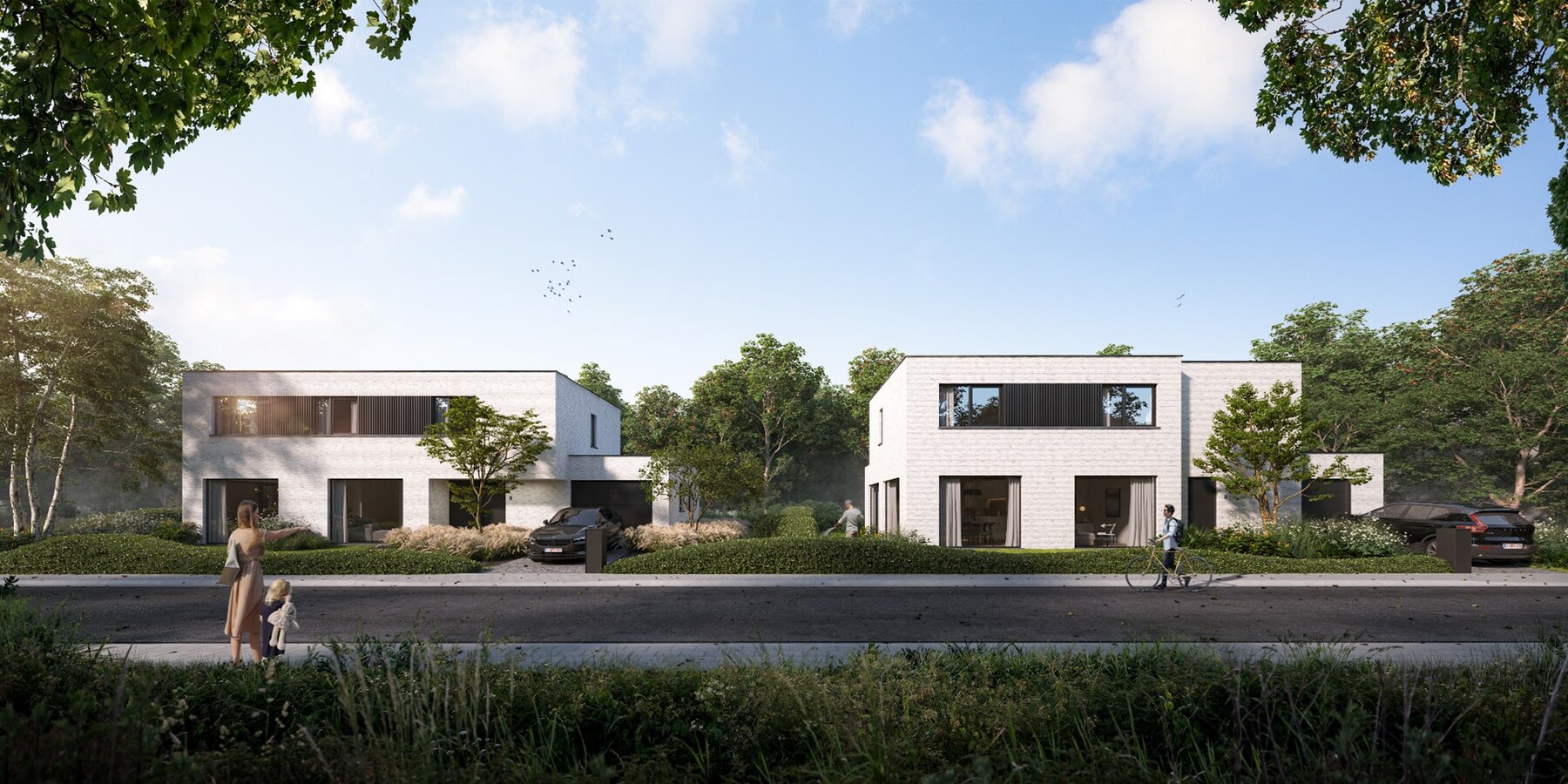 2 Ruime nieuwbouwvilla's op rustige ligging 