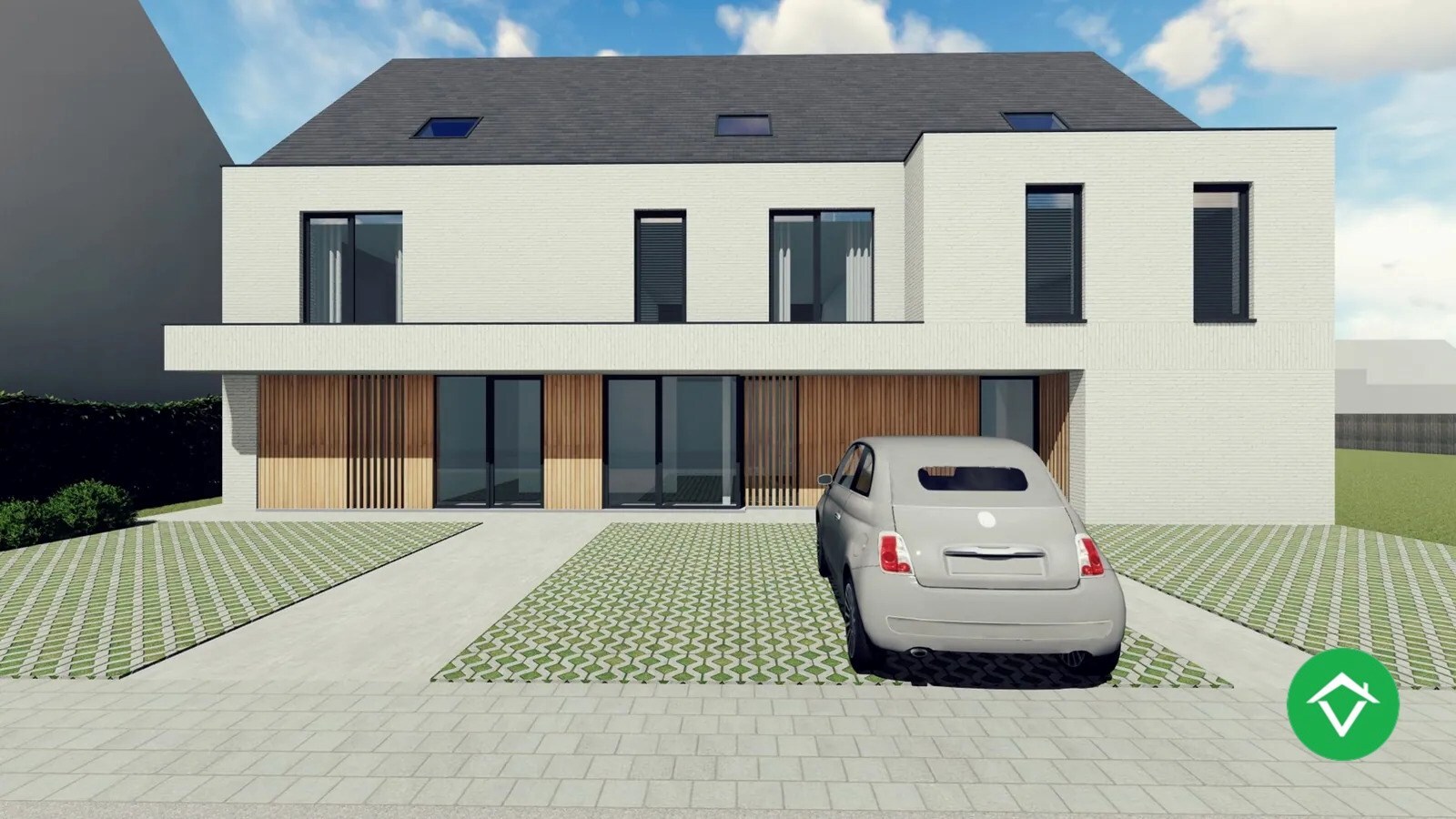 Nieuwbouwwoning met 3 slaapkamers te Sint-Eloois-Winkel 