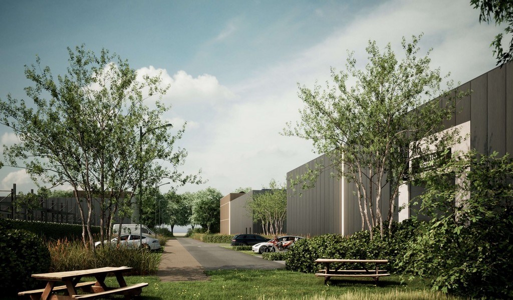 Nieuwbouw loodsen ter reservatie in project Heultje Westerlo