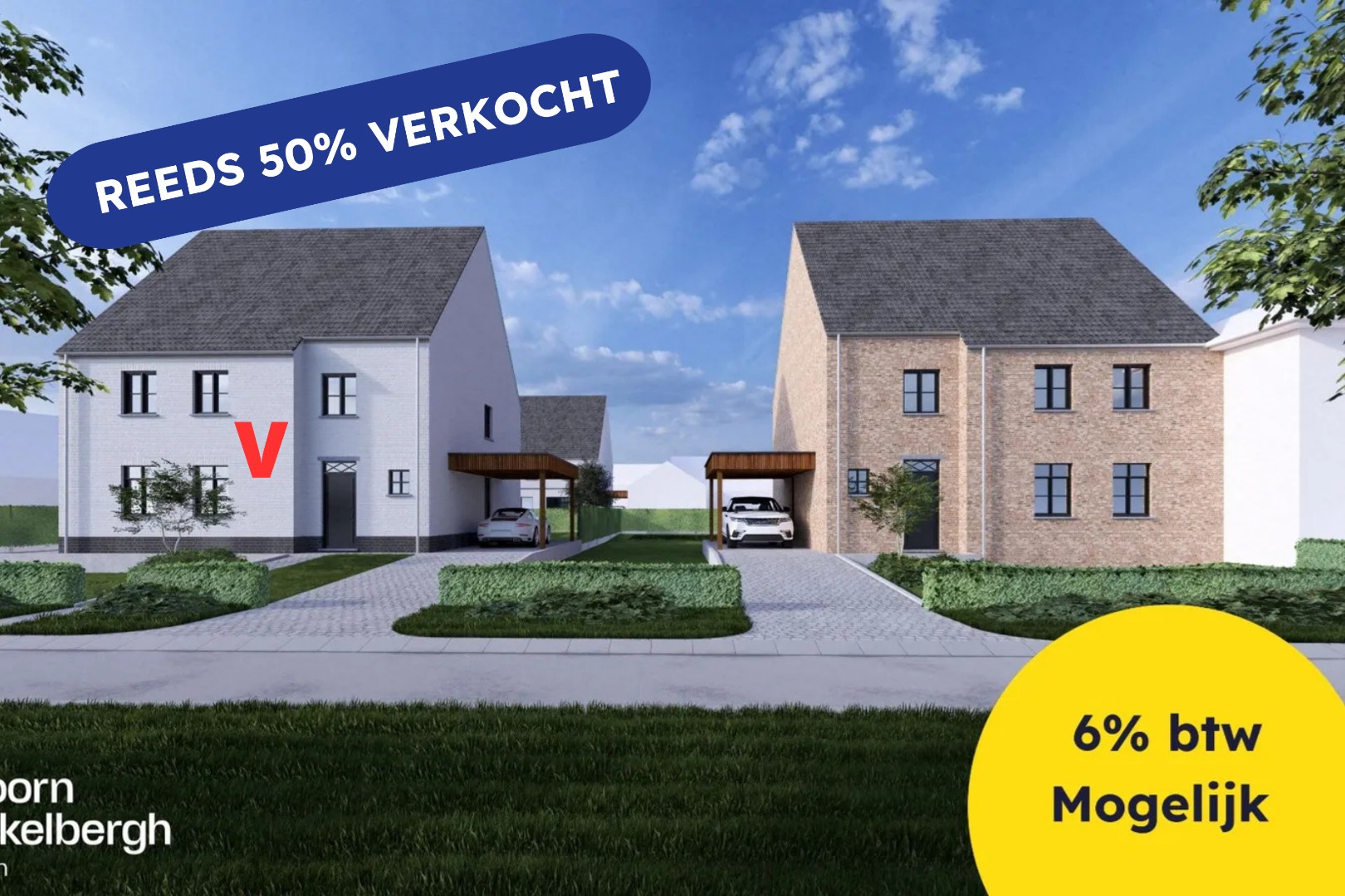 Exclusieve landelijke nieuwbouwvilla's op topligging nabij strand te Westende 