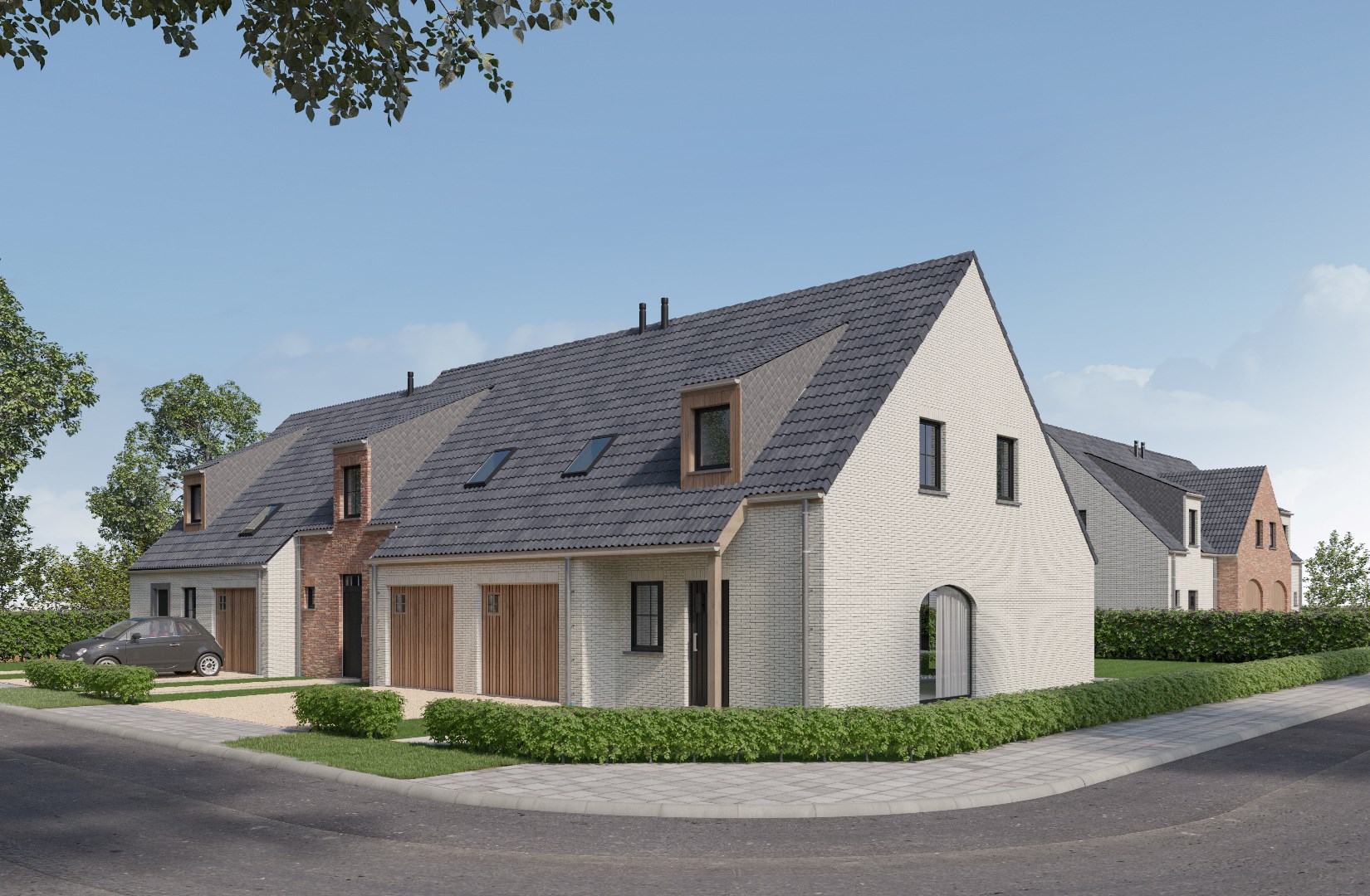 18 Bijna-EnergieNeutrale nieuwbouwwoningen te Wielsbeke 