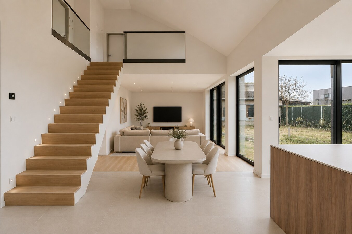 Exclusieve, volledig afgewerkte halfvrijstaande woning na transformatie van bestaande hoeve naar 2 BEN-woningen! 
