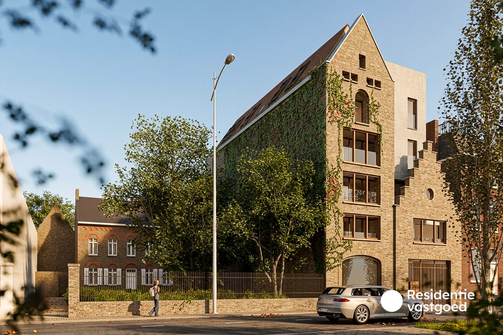 Uniek wonen in een iconisch architecturaal kader, pal in het centrum van Gistel 