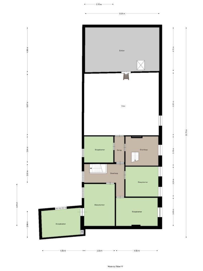 Mogelijkheid om te splitsen in 2 woningen - Half open bebouwing (hoeve) met 5 slaapkamers, tuin, terras en zeer ruime garage in Oorbeek (Tienen)! – EPC 730 kWh/m² - bewoonbare opp. 195 m² 