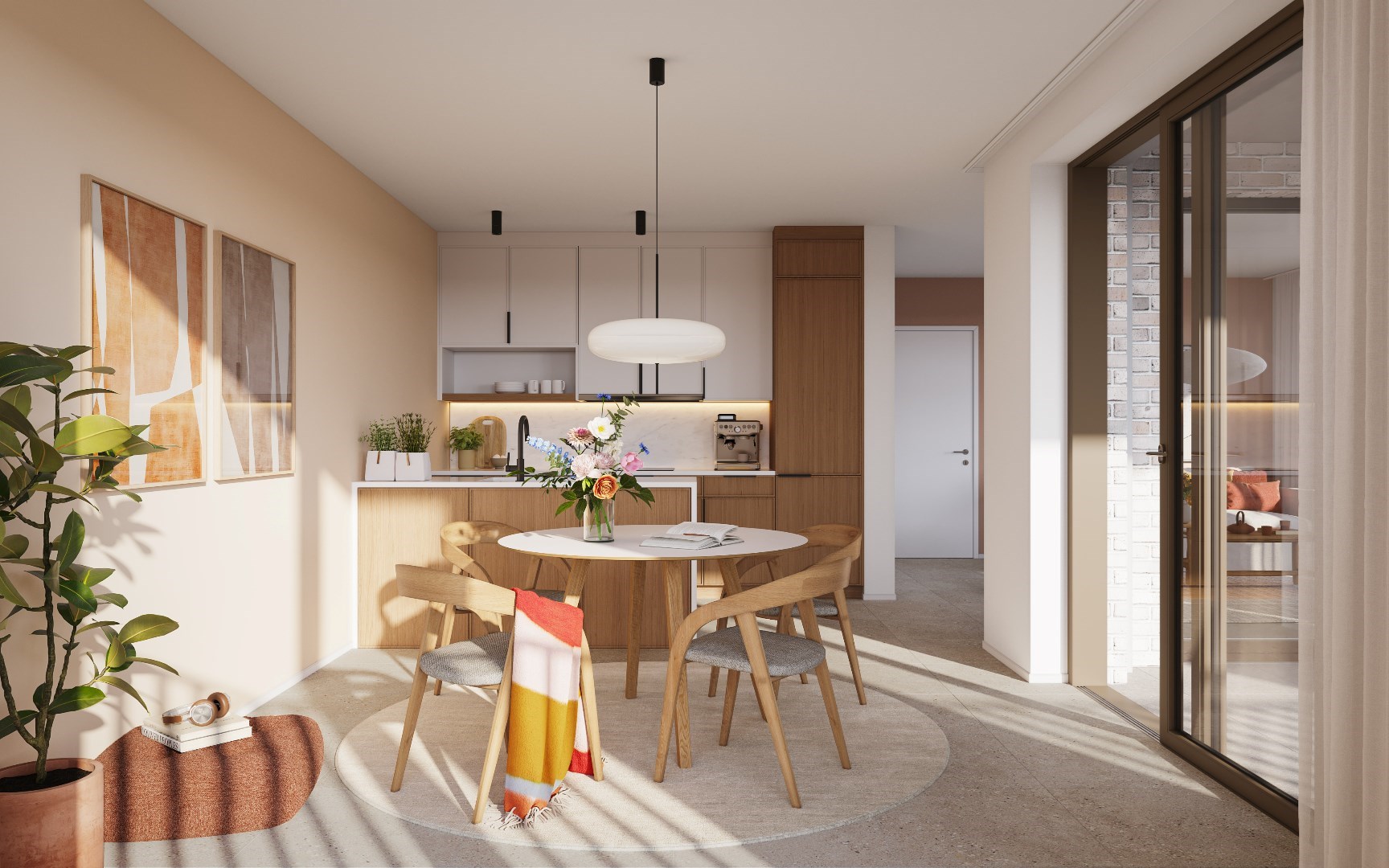 Nieuwbouw 1-slaapkamer appartement in Geel centrum 