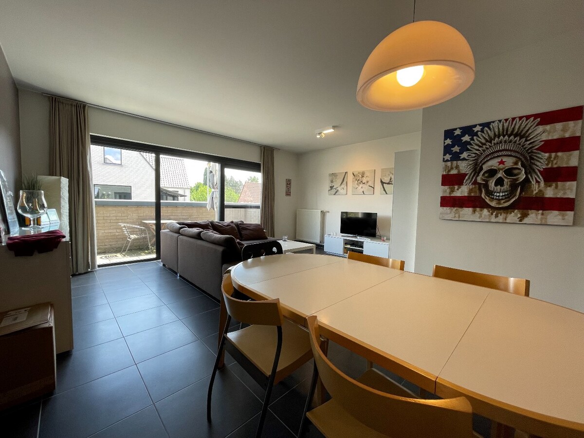 Ruim appartement met terras en 2 slaapkamers in Hasselt - energiezuinig met EPC-label B. 