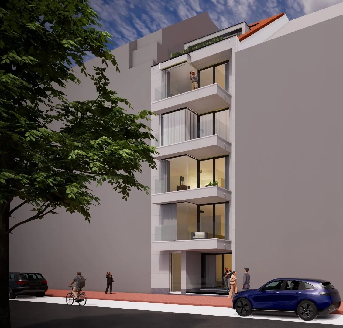 Résidence Fleur: Projet de construction exclusif et prestigieux, très bien situé dans l'avenue Van Bunnen (à proximité de l'avenue Dumortier), avec une façade de 7m.