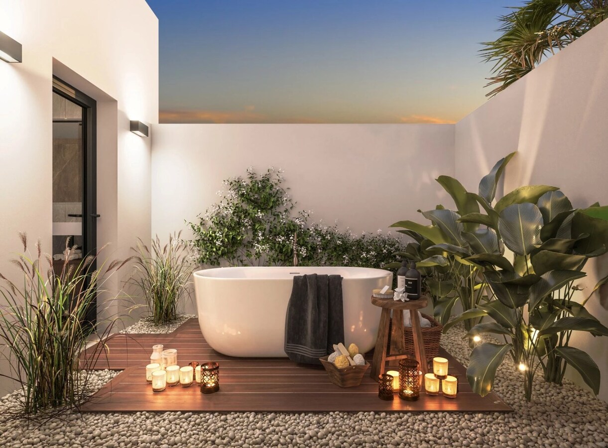 Nieuwbouw residentie aan de voorkant van de La Serena golfbaan in Los Alcázares 