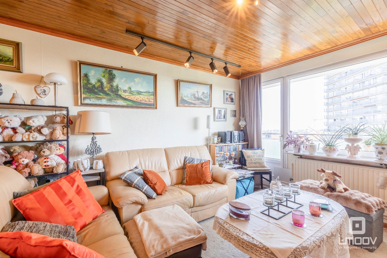 Ruim appartement met 3 slaapkamers en panoramisch zicht over Gent 