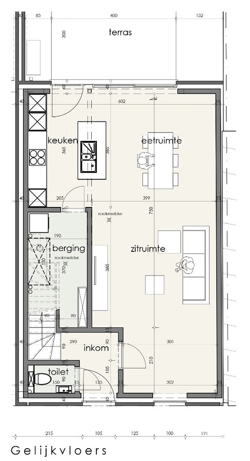 Nieuwbouwwoning met 4 slaapkamers en tuin te Lombardsijde 