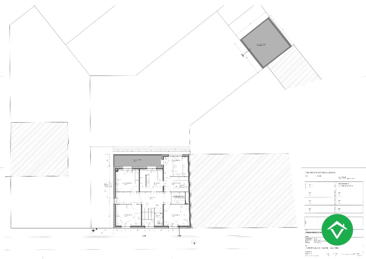 Bouwklare grond (591 m²) voor open of halfopen bebouwing te Izegem 